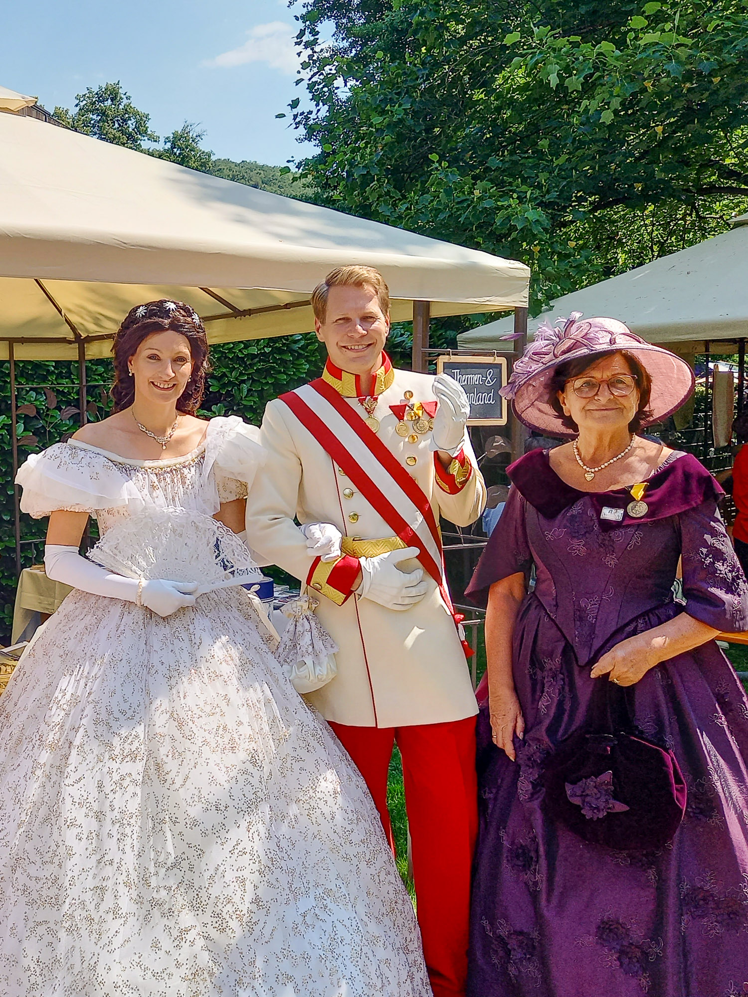 Kaiserpaar zu Gast beim Biedermeierfest in Bad Gleichenberg